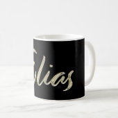 Elias Name whitegold Tasse Teetasse Kaffeetasse (VorderseiteRechts)