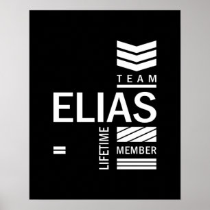 Elias Personalisiert Name Birthday Gift Poster