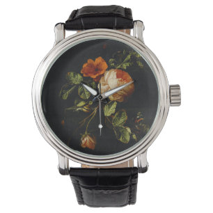 Elias van den Broeck, Stillleben mit Rose Armbanduhr