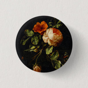 Elias van den Broeck, Stillleben mit Rose Button