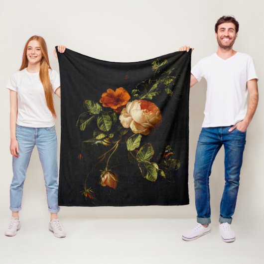 Elias van den Broeck, Stillleben mit Rose Fleecedecke (Beispiel)