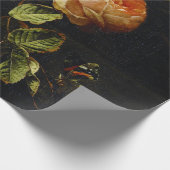 Elias van den Broeck, Stillleben mit Rose Geschenkpapier (Ecke)