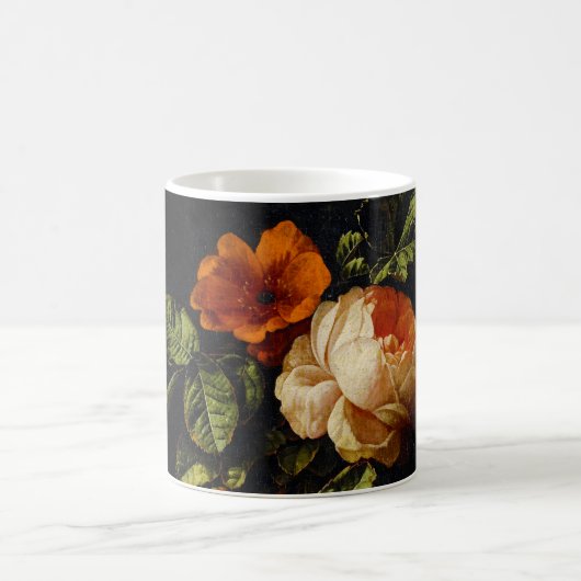Elias van den Broeck, Stillleben mit Rose Kaffeetasse (Mittel)