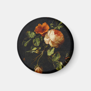 Elias van den Broeck, Stillleben mit Rose Magnet