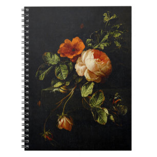 Elias van den Broeck, Stillleben mit Rose Notizblock