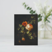 Elias van den Broeck, Stillleben mit Rose Postkarte (Stehend Vorderseite)