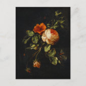 Elias van den Broeck, Stillleben mit Rose Postkarte (Vorderseite)