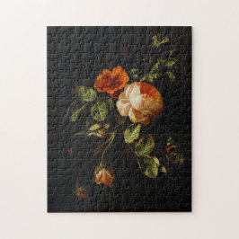 Elias van den Broeck, Stillleben mit Rose Puzzle