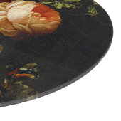 Elias van den Broeck, Stillleben mit Rose Schneidebrett (Ecke)