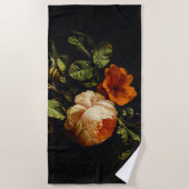 Elias van den Broeck, Stillleben mit Rose Strandtuch (Vorderseite)