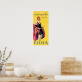 ELIDA CREMES German Cosmetics Cream Beauty Lotion Poster (Küche)