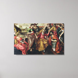 Eliezer, der damit Rebecca Isaac, 1562 fragt, Leinwanddruck