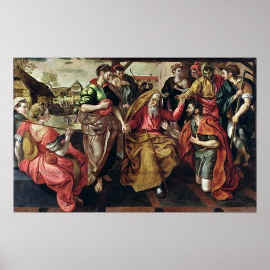 Eliezer Fragend für Rebecca zu Marry Isaac, 1562 Poster (Vorne)