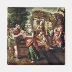 Eliezer und Rebecca an gut, 1562 Magnet