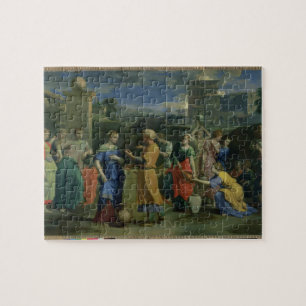 Eliezer und Rebecca an gut, 1648 (Öl auf canv Puzzle