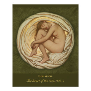 Elihu Vedder Herz der Rose 1891-2 Poster