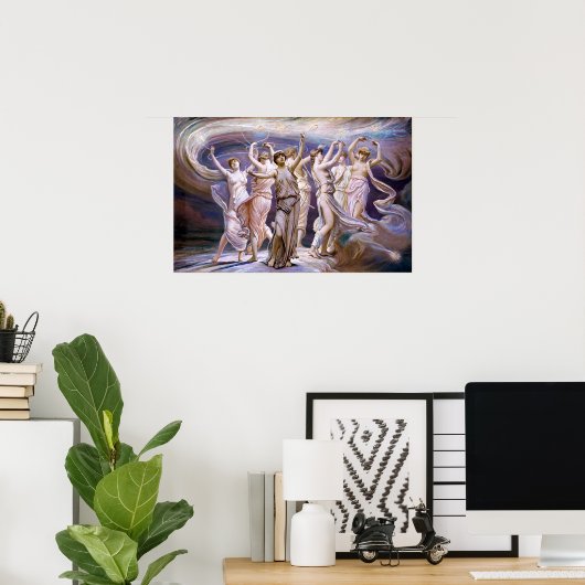 Elihu Vedder The Pleiades Poster (Heimbüro)