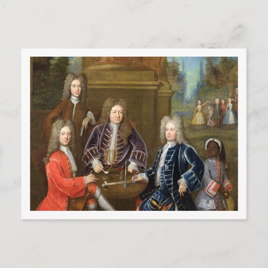 Elihu Yale (1648-1721) der zweite Herzog von Devon Postkarte (Vorderseite)