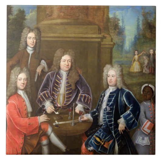 Elihu Yale (1648-1721) der zweite Herzog von Fliese (Vorderseite)