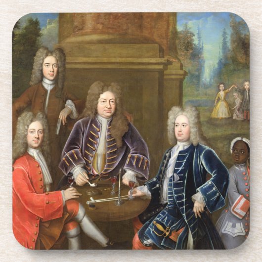 Elihu Yale (1648-1721) der zweite Herzog von Untersetzer (Vorderseite)