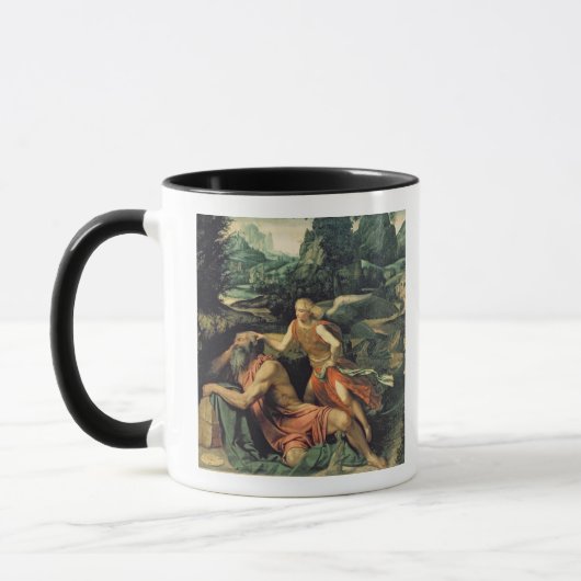 Elija besuchte durch einen Engel, c.1534 Tasse (Links)