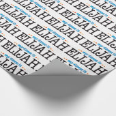 Elija-Name Geschenkpapier (Ecke)