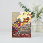 Elijah Ascends to Heaven Postkarte (Stehend Vorderseite)