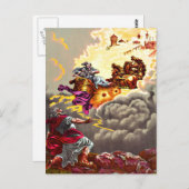 Elijah Ascends to Heaven Postkarte (Vorne/Hinten)