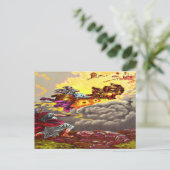 Elijah Ascends to Heaven Postkarte (Stehend Vorderseite)