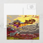 Elijah Ascends to Heaven Postkarte (Vorne/Hinten)