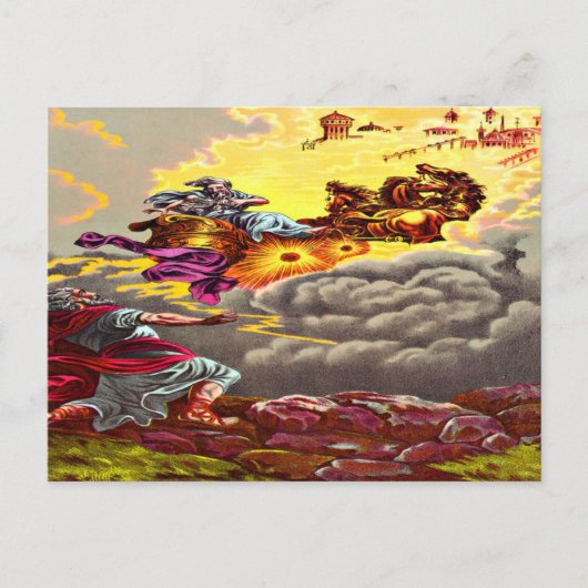 Elijah Ascends to Heaven Postkarte (Vorderseite)
