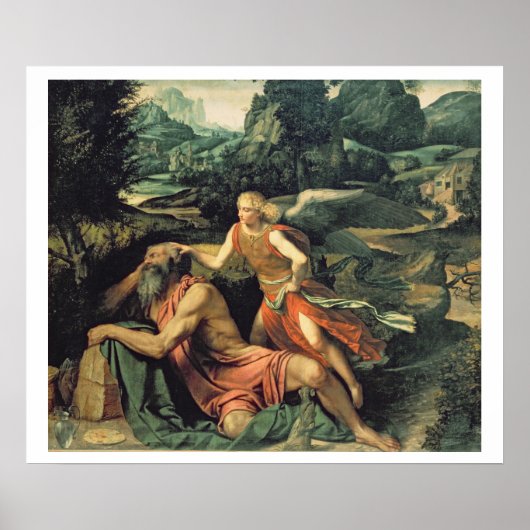 Elijah besucht von einem Engel, c.1534 Poster (Vorne)
