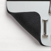 Elijah Chrome Namensschild mit flüssigen Metalltro Mousepad (Ecke)