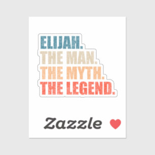 Elijah Der Mann Der Mythos Die Legende Aufkleber