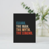 Elijah Der Mann Der Mythos Die Legende Postkarte (Stehend Vorderseite)