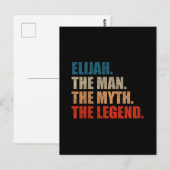 Elijah Der Mann Der Mythos Die Legende Postkarte (Vorne/Hinten)