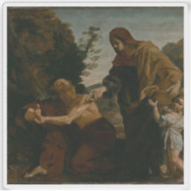 Elijah erhält Brot von der Witwe von Zarephath