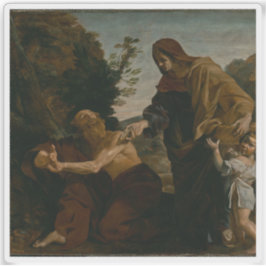 Elijah erhält Brot von der Witwe von Zarephath Aufkleber