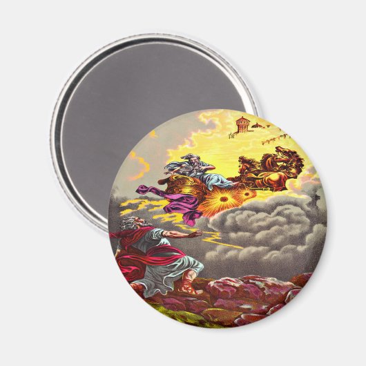 Elijah geht in das Himmelsmagnet Magnet (Vorderseite/Rückseite)