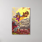 Elijah geht zu den himmlisch verwüsteten Kanvas Leinwanddruck (Vorderseite)