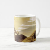 Elijah in Wilderness von Lord Frederic Leighton Kaffeetasse (VorderseiteRechts)