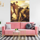 Elijah in Wilderness von Lord Frederic Leighton Leinwanddruck (Insitu (Wohnzimmer))