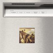 Elijah in Wilderness von Lord Frederic Leighton Magnet (In Situ (Geschirrspüler))