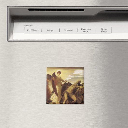 Elijah in Wilderness von Lord Frederic Leighton Magnet (In Situ (Geschirrspüler))