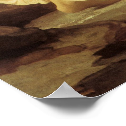 Elijah in Wilderness von Lord Frederic Leighton Poster (Ecke)