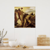 Elijah in Wilderness von Lord Frederic Leighton Poster (Küche)
