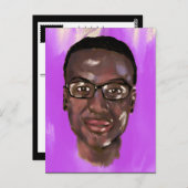 elijah mcclain Gemälde Postkarte (Vorne/Hinten)