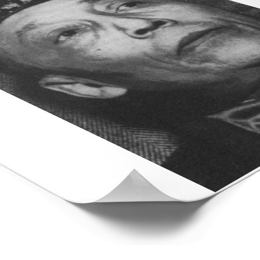 Elijah Muhammad Gerahmt Poster (Ecke)