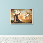 Elijah nahm in einem Feuerturm von G. Angeli auf Leinwanddruck (Insitu (Holzboden))