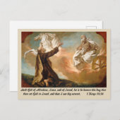 Elijah nahm in einem Feuerturm von G. Angeli auf Postkarte (Vorne/Hinten)